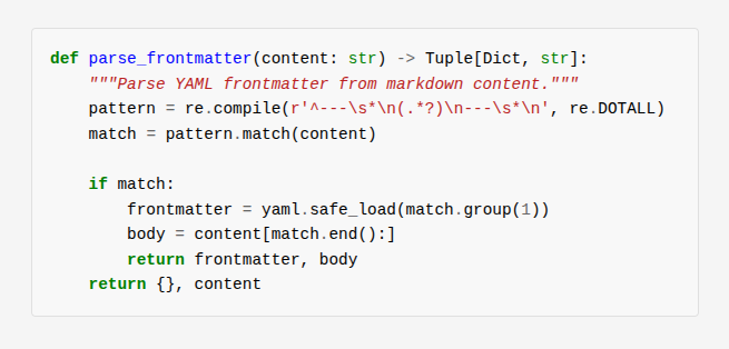 Syntax highlighted code block